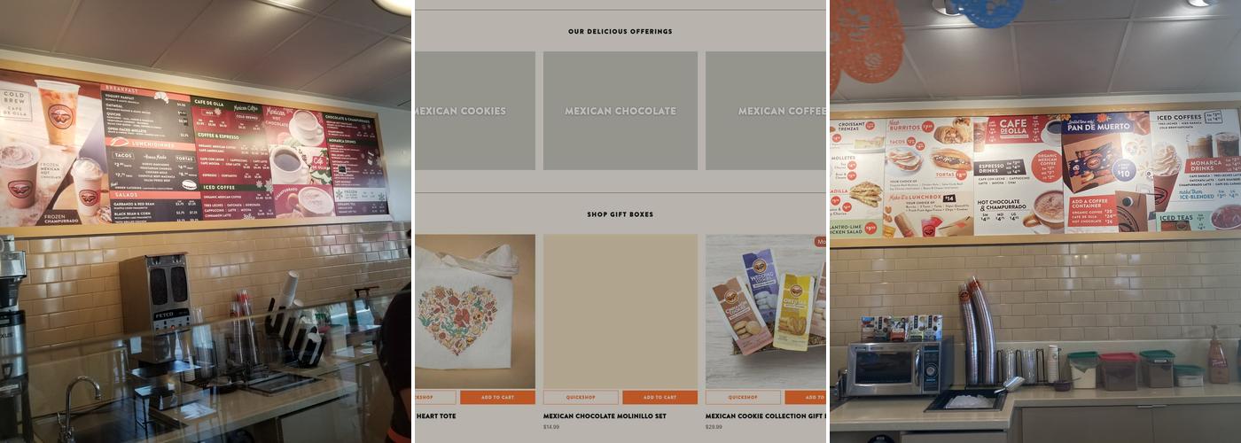La Monarca Bakery & Cafe Menu