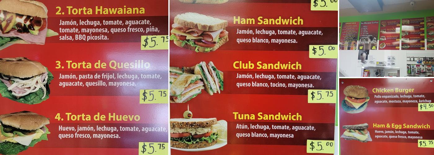 La Soledad Bakery Menu