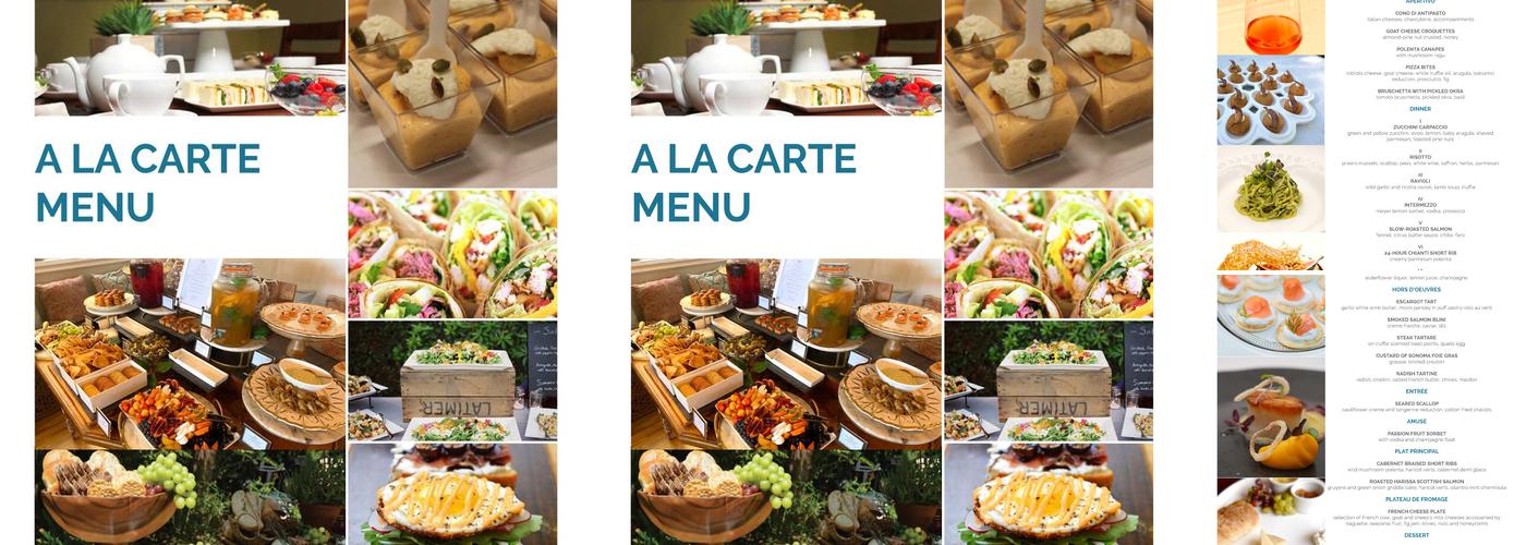 Bite Catering Couture Menu