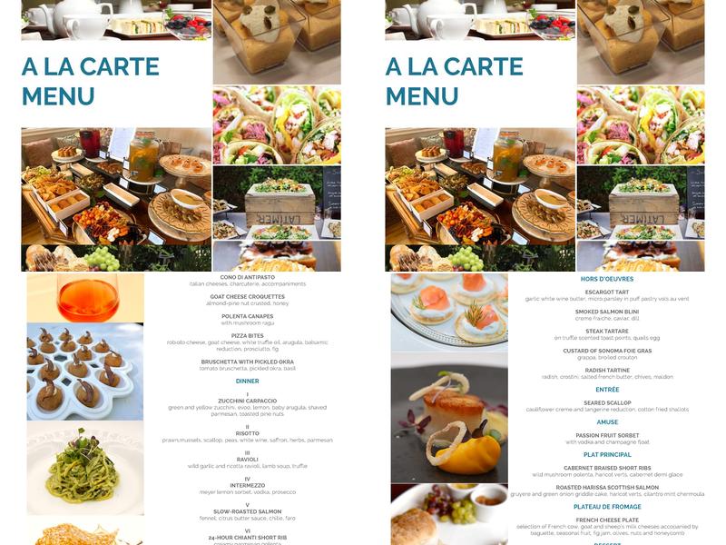 Bite Catering Couture Menu