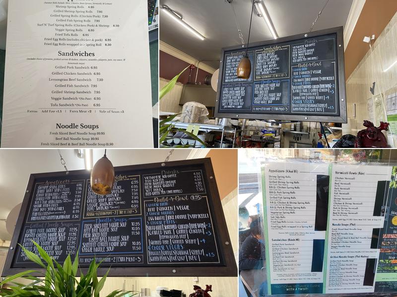 Phởsho Dough Menu