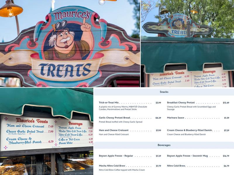 Maurice's Treats Menu