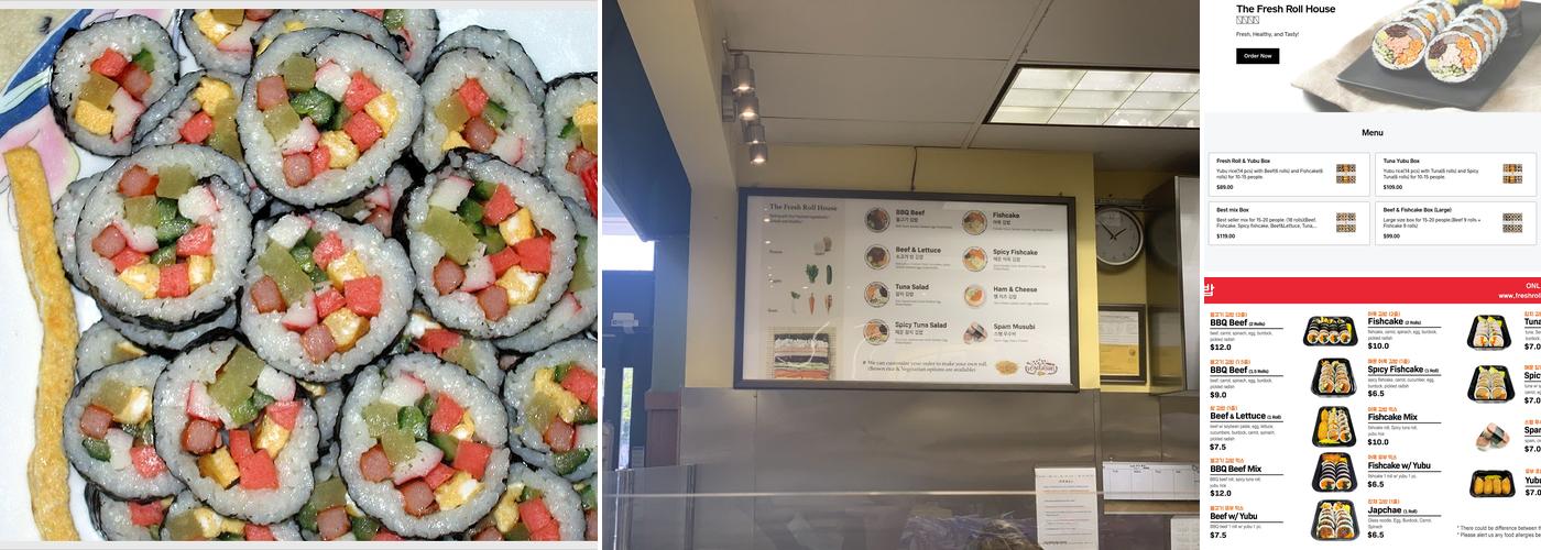 The Fresh Roll House Menu