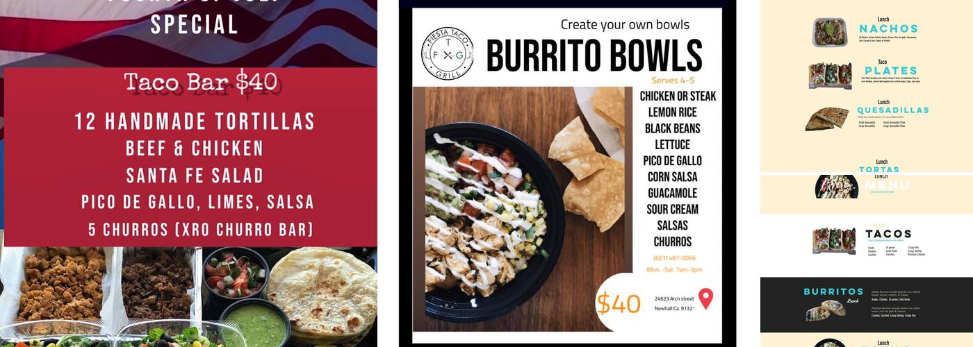 Fiesta Taco Grill Menu