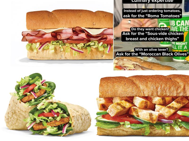 Subway Menu
