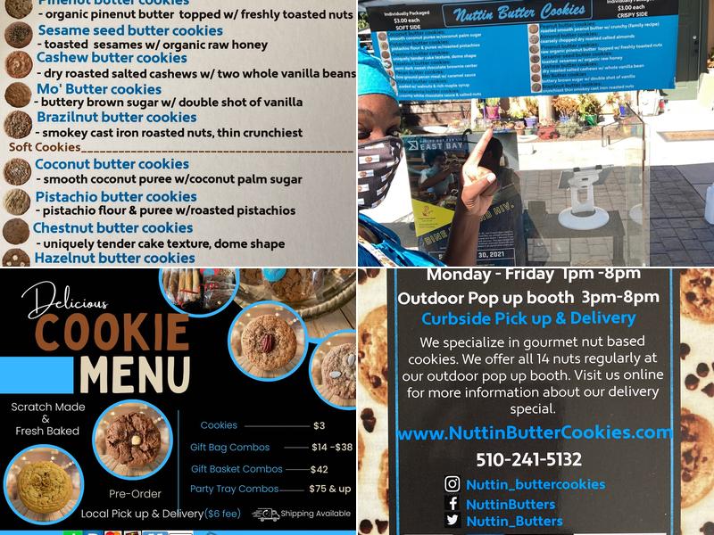 Nuttin' Butter Cookies Menu