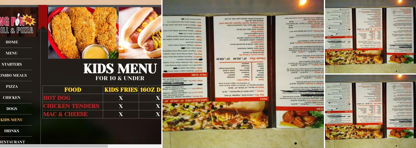 King Pin Grill & Pizza Menu