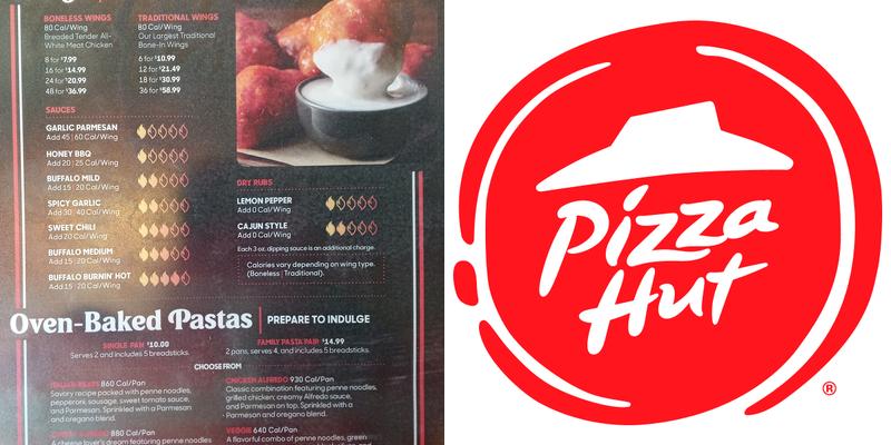 Pizza Hut Menu