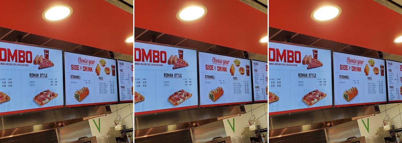 Sbarro Menu