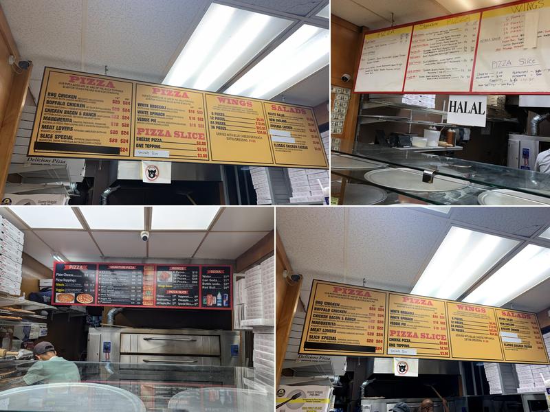 Slice Pizza Menu