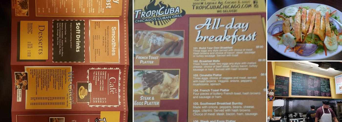 Tropicuba Menu