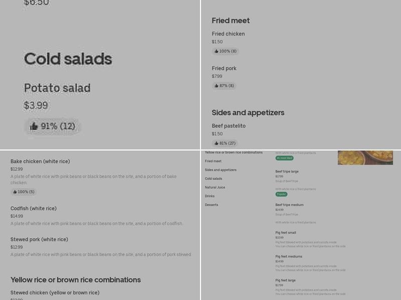 Vasquez Pizza And Spanish Food Menu