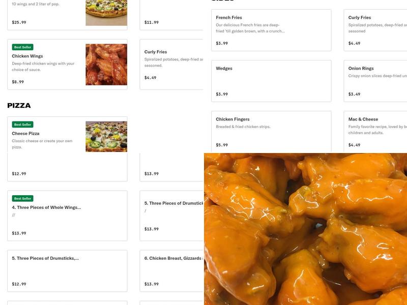 Mojoe's Take Out Menu