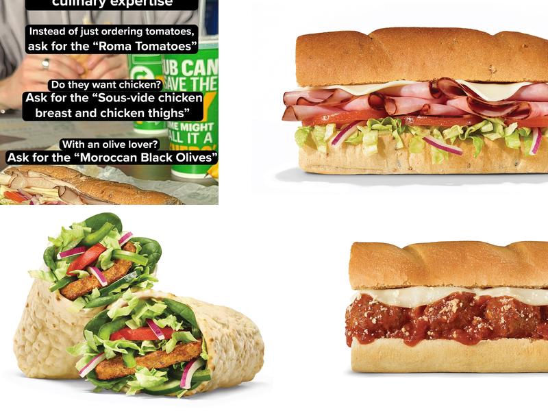 Subway Menu