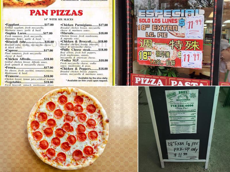 Buonissima Pizza Pasta Menu