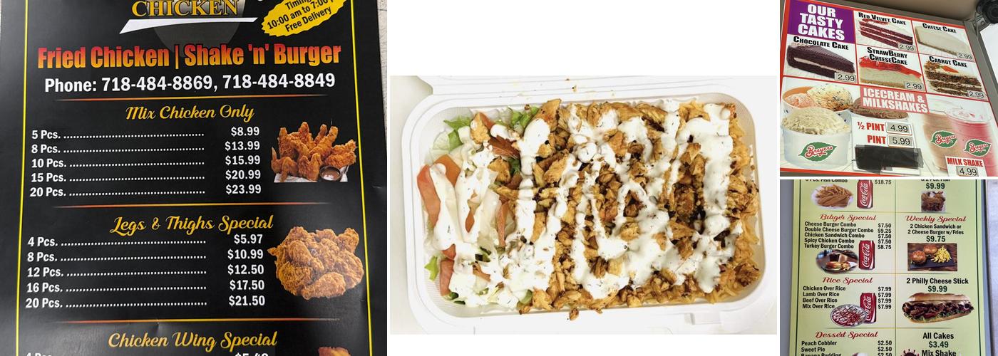 Kennedy chicken Shake ‘n Burger Menu