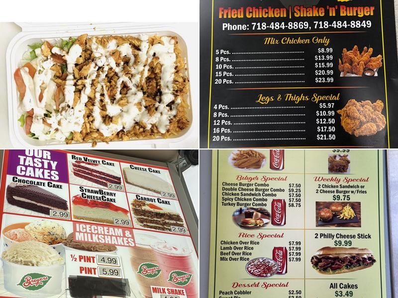 Kennedy chicken Shake ‘n Burger Menu