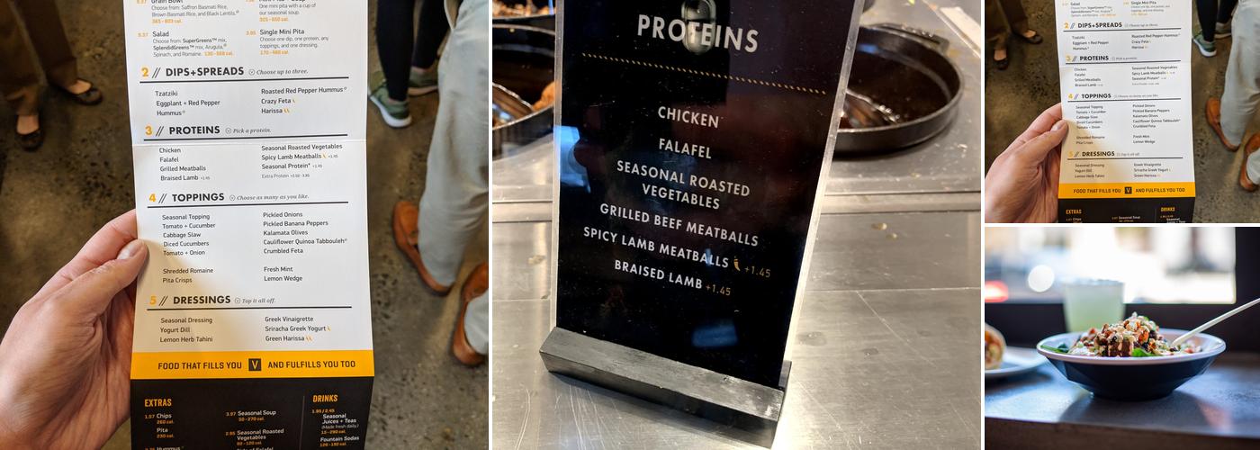CAVA Menu