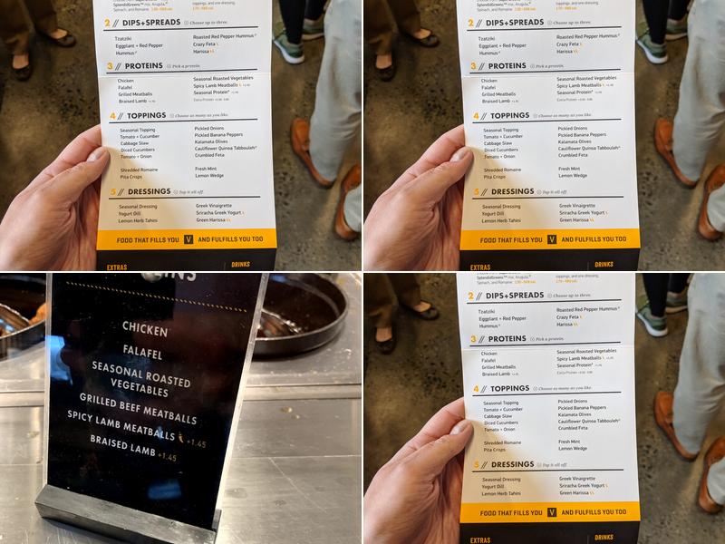 CAVA Menu