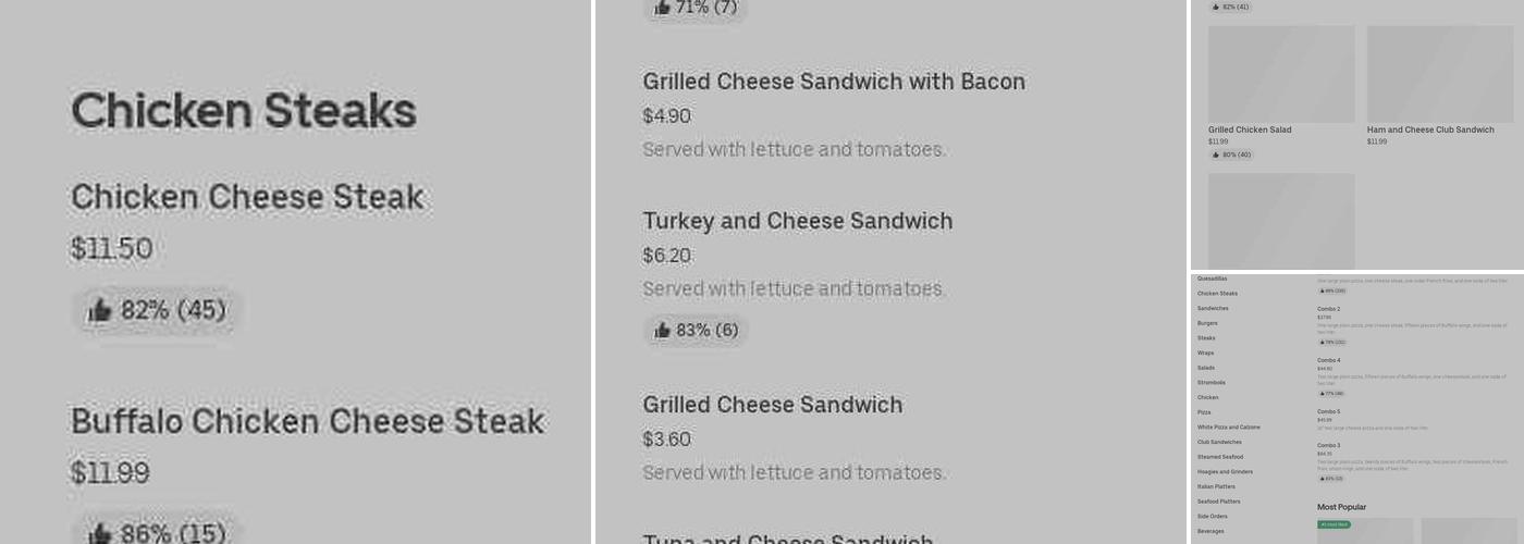 Pizza Point Menu