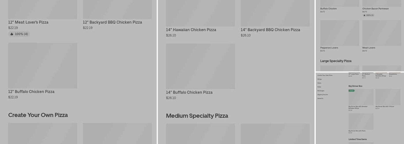 Pizza Hut Menu