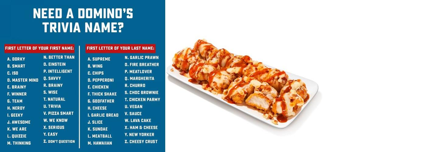 Domino's Pizza Menu