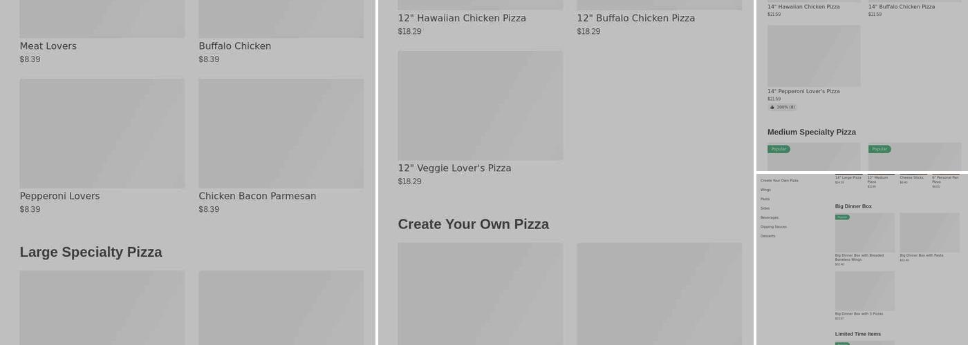 Pizza Hut Menu
