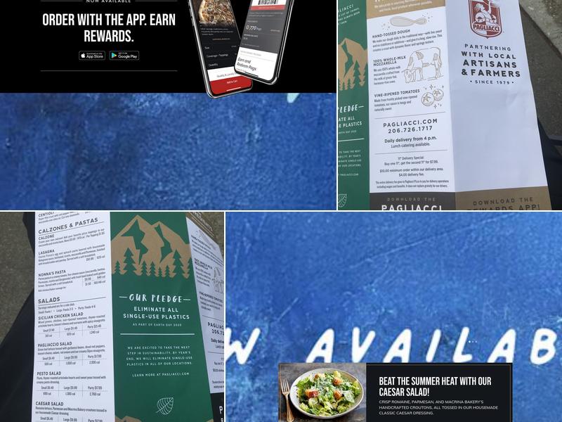 Pagliacci Pizza Menu