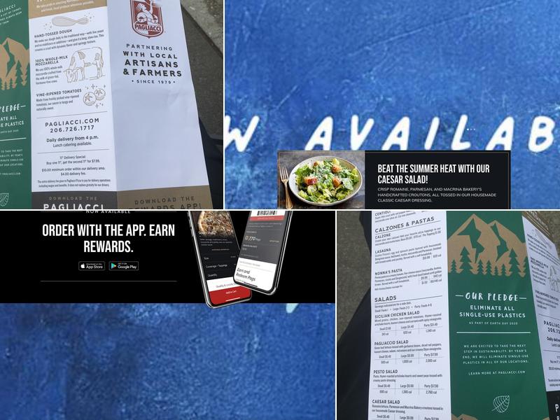 Pagliacci Pizza Menu