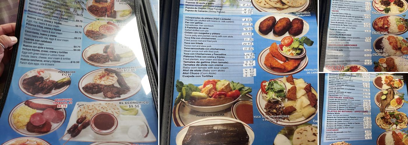 El Baron Menu