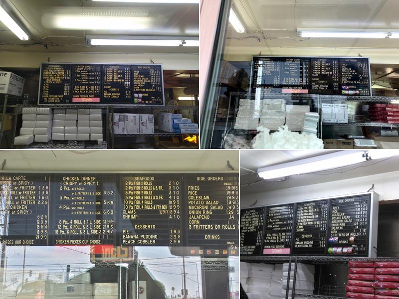 Jim Dandy Fried Chicken Menu