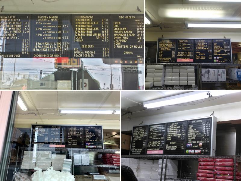 Jim Dandy Fried Chicken Menu
