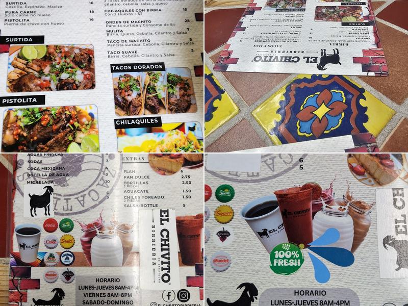 El Chivito Birrieria Menu