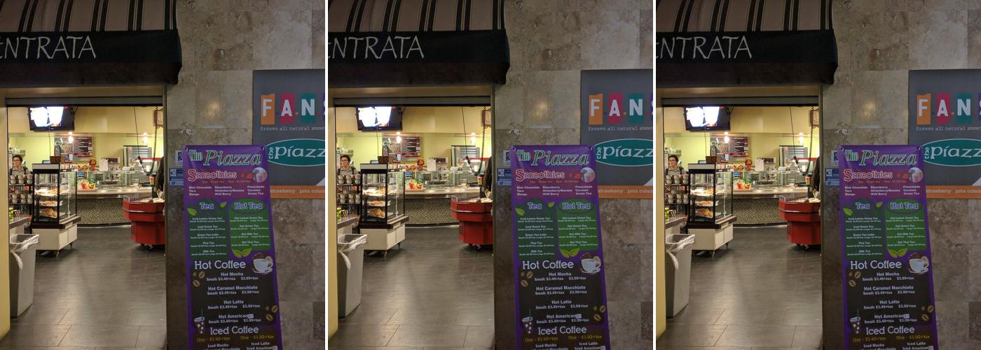 The Piazza Cafetaria Menu