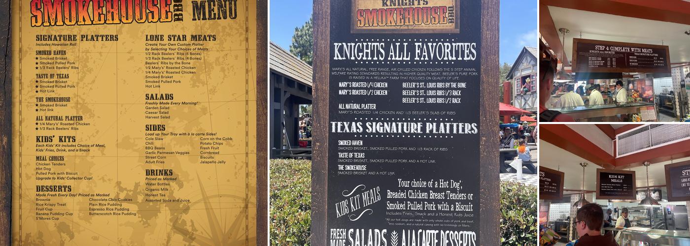 Knights Smokehouse Barbeque Menu