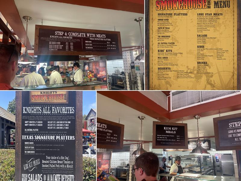 Knights Smokehouse Barbeque Menu