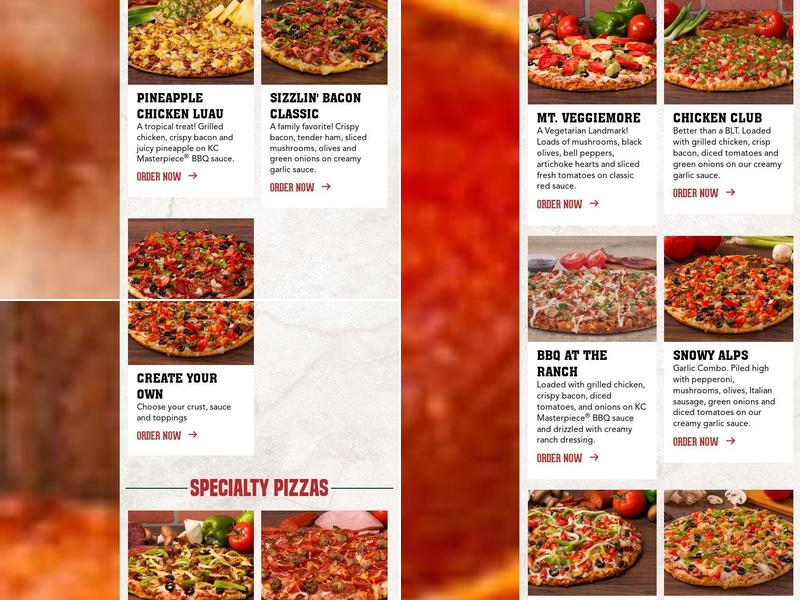 Mountain Mike's Pizza Menu