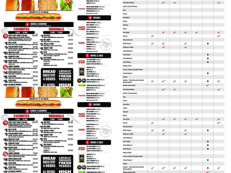 Jimmy John's Menu