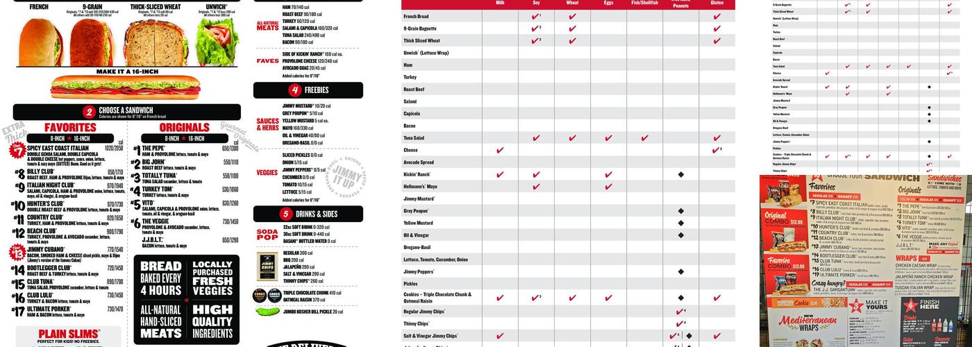 Jimmy John's Menu