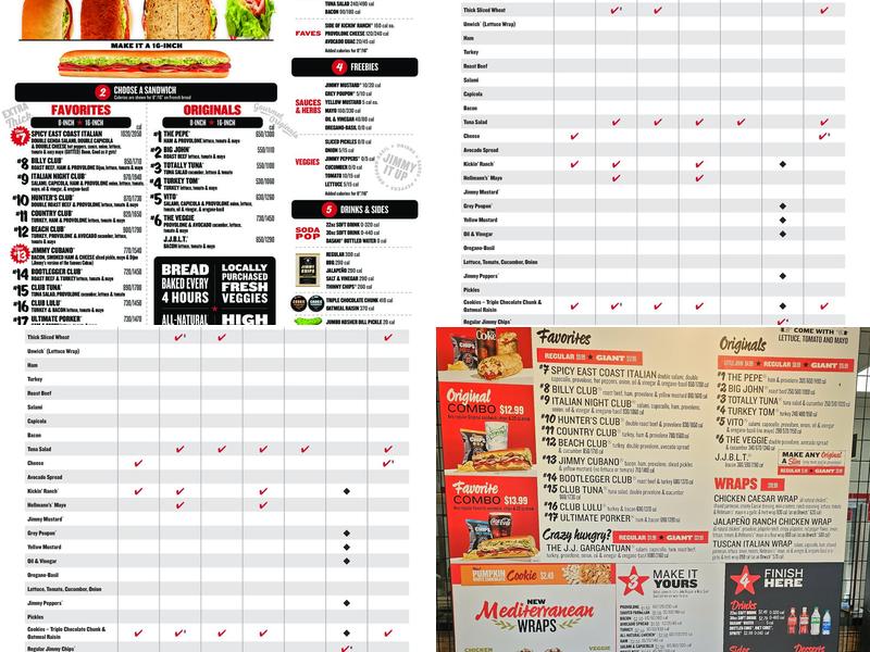 Jimmy John's Menu