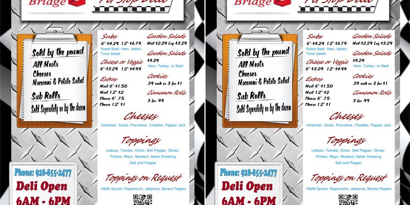 Pit Stop Deli Menu