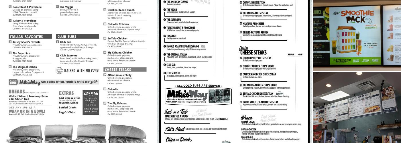 Jersey Mike's Subs Menu