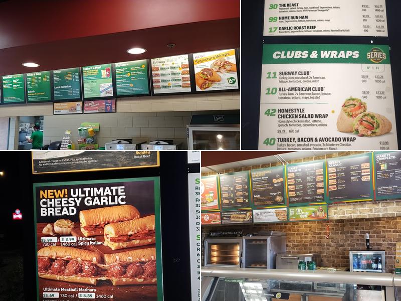 Subway Menu