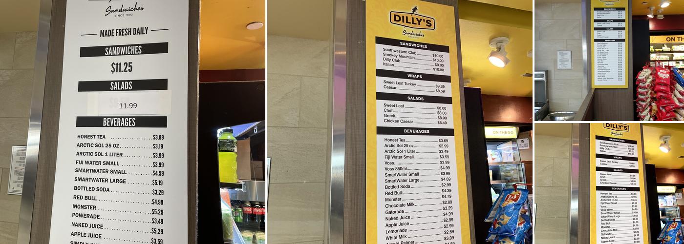 Dilly's Deli Menu