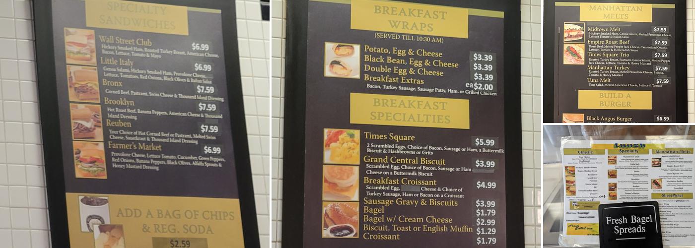 2 Sisters Deli Menu