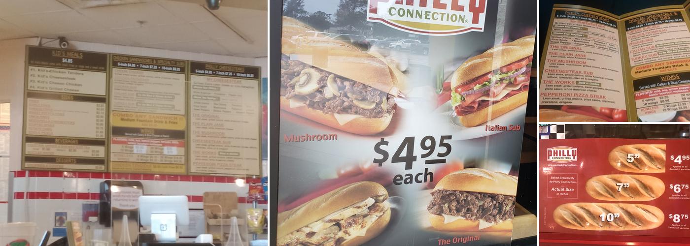 South Of Philly Menu