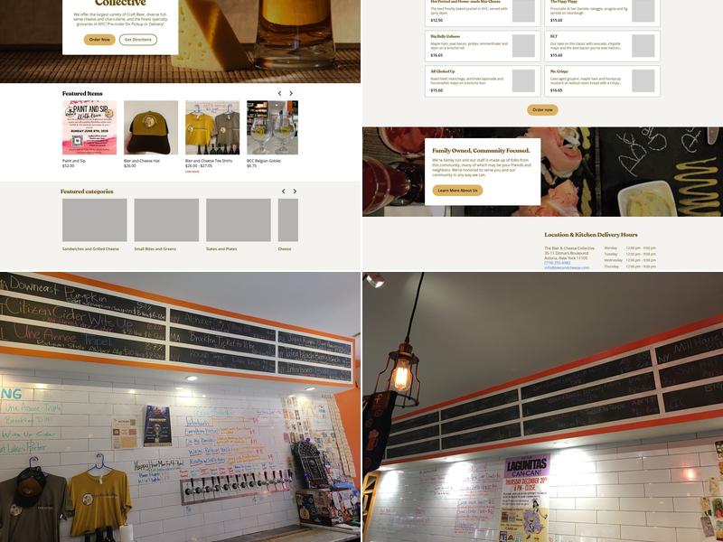 The Bier & Cheese Collective Menu