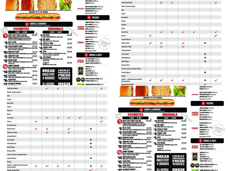 Jimmy John's Menu