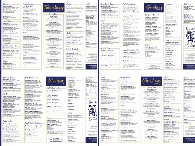 The Brunchery Menu