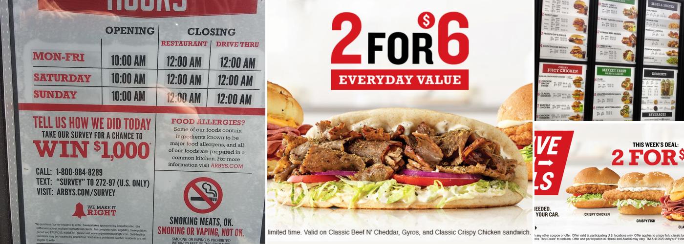 Arby's Menu